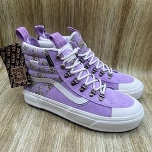 Vans Sk8-Hi DR MTE-2 Women's Size 8.5 Lavender Vintage Floral Purple Shoes NWT